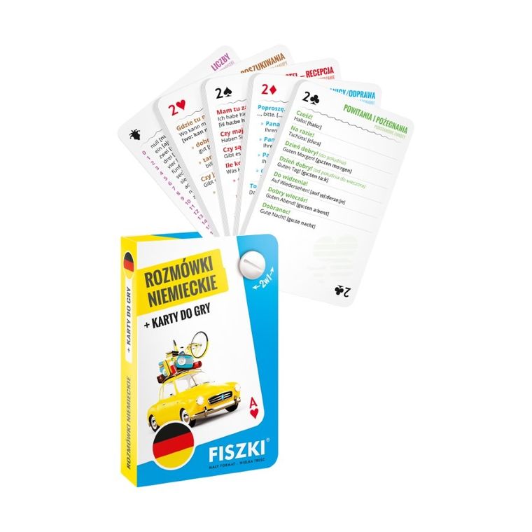 Rozmówki niemieckie i karty do gry 2w1