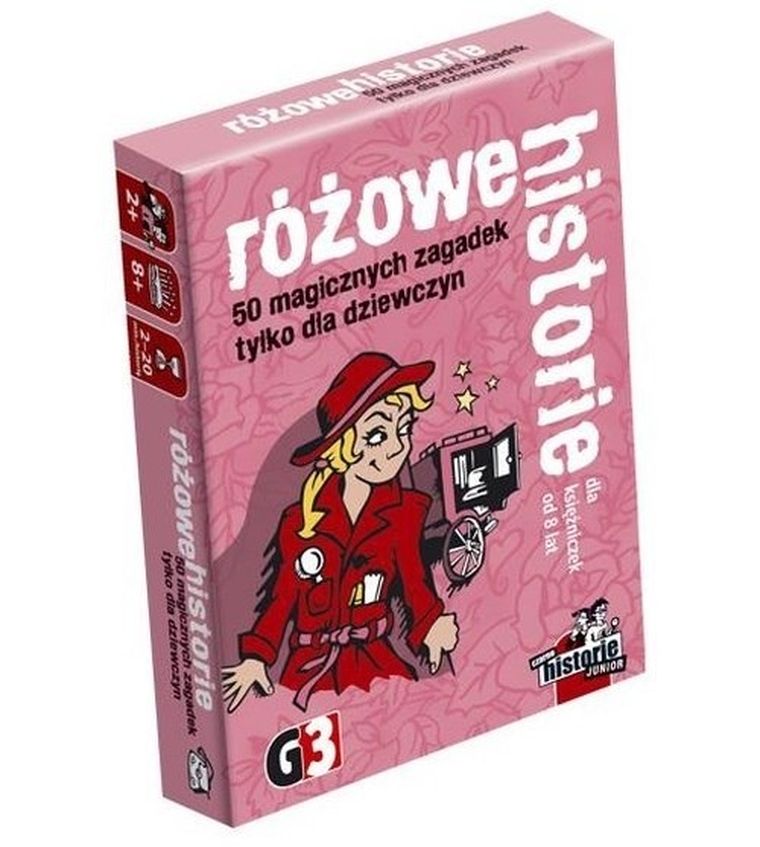 Różowe historie, 50 magicznych zagadek tylko dla dziewczyn, gra karciana