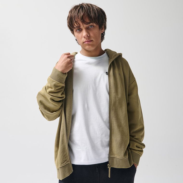 Rozpinana bluza z kapturem o kroju oversize NOWEAR
