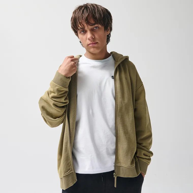 Rozpinana bluza z kapturem o kroju oversize NOWEAR