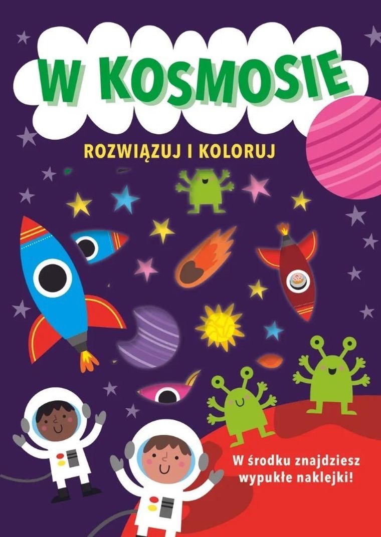 Rozwiązuj i koloruj. W kosmosie