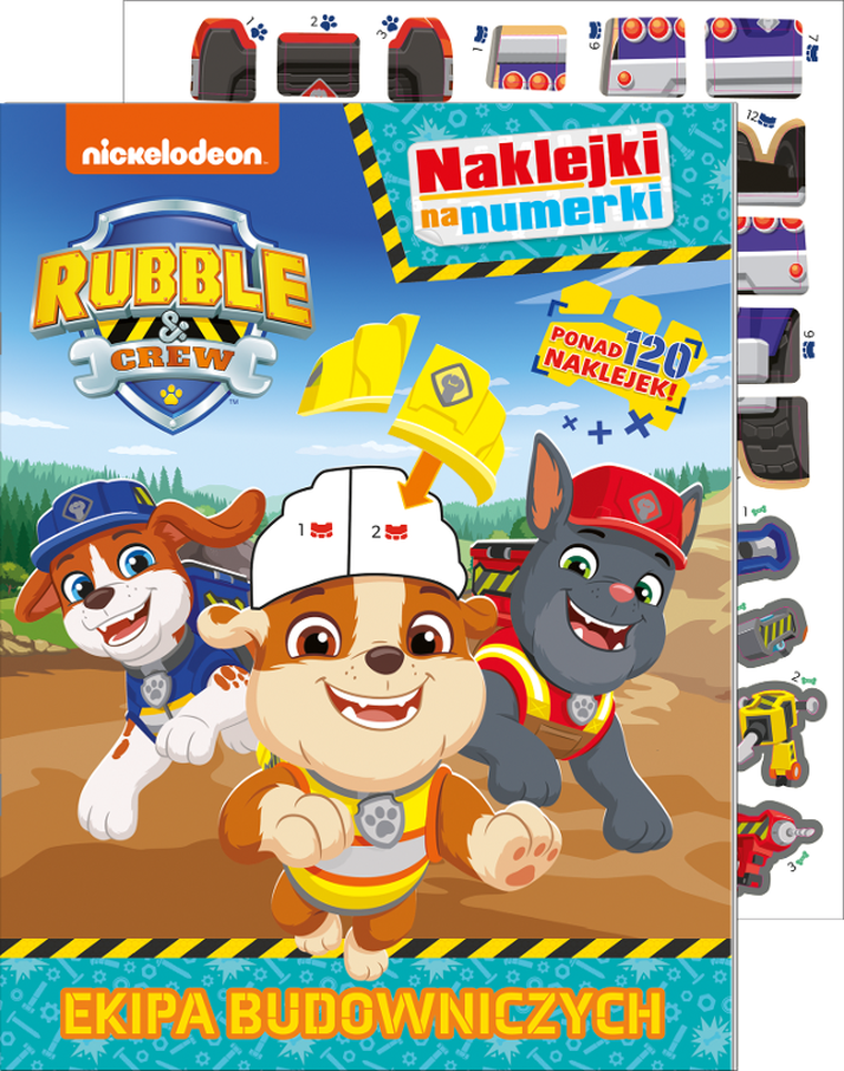 Rubble and crew. Naklejki na numerki. Ekipa Budowniczych