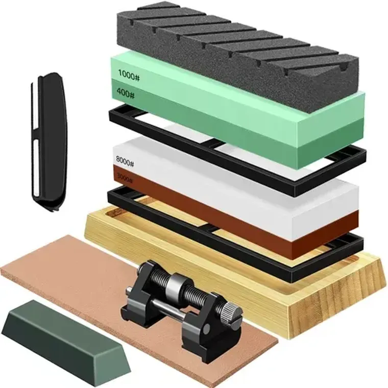 Ruhhy, ostrzałka do noży, 2 kamienie + akcesoria