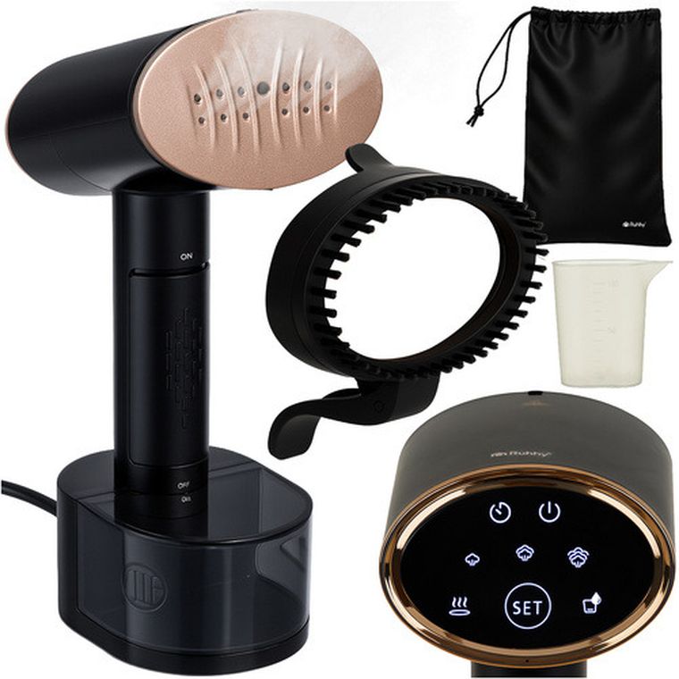 Ruhhy, parownica do ubrań, 2000W, czarna, Mysti, 26339