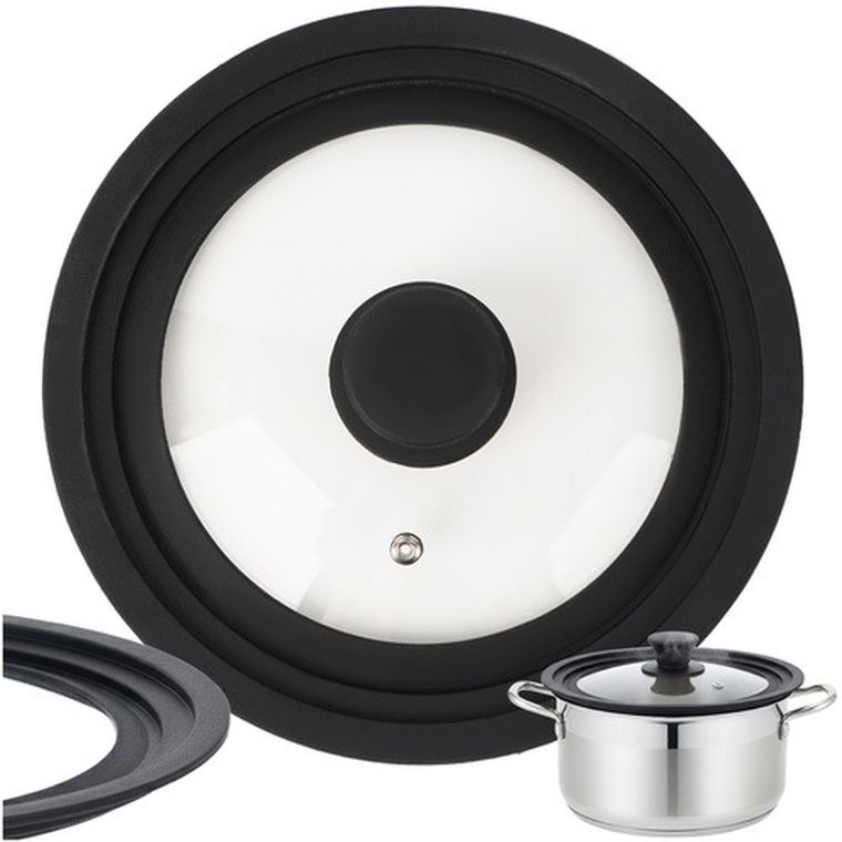 Ruhhy, pokrywka silikonowa, 3w1, 18/20/22 cm, 25563