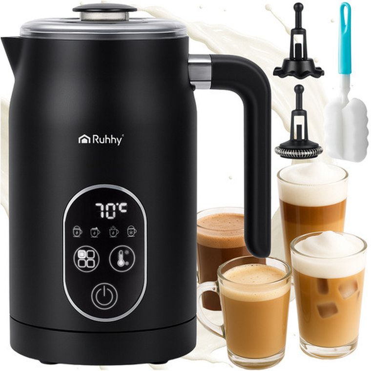 Ruhhy, spieniacz do mleka z wyświetlaczem, 500W