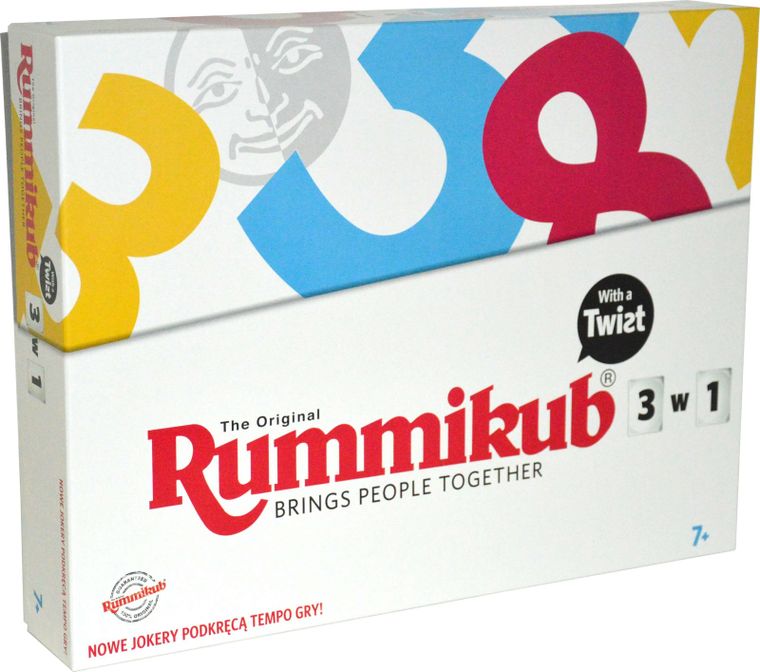 Rummikub 3w1, gra towarzyska