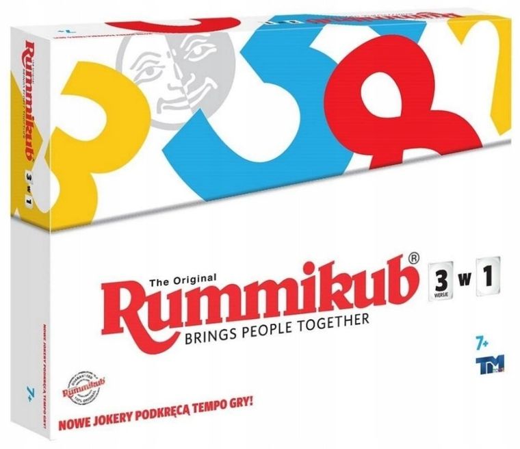 Rummikub 3w1, gra towarzyska