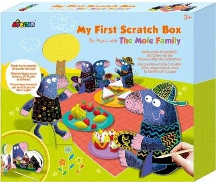 Russell, zestaw do zdrapywania, rodzina kretów