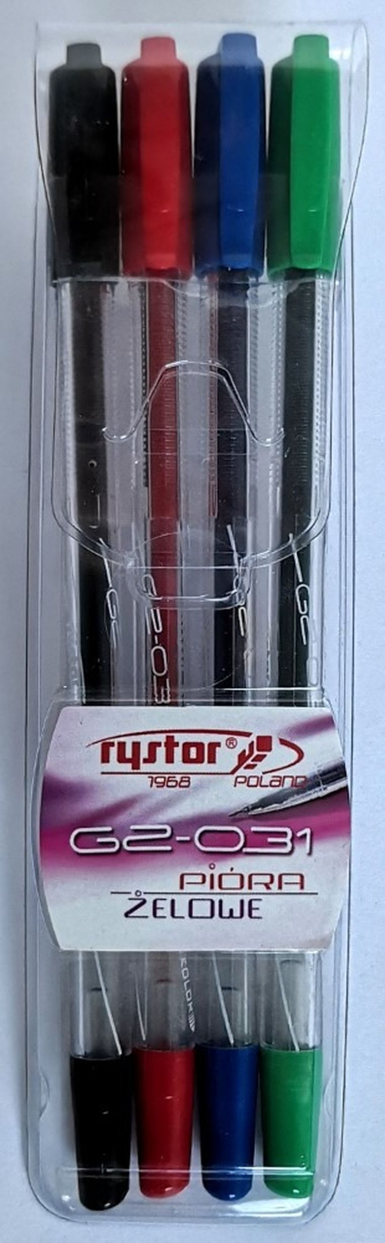 Rystor, długopis żelowy, 4 kolory