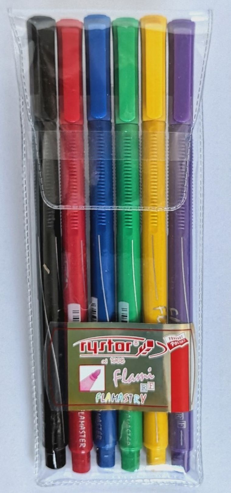 Rystor, Flami, flamastry, 6 kolorów w etui
