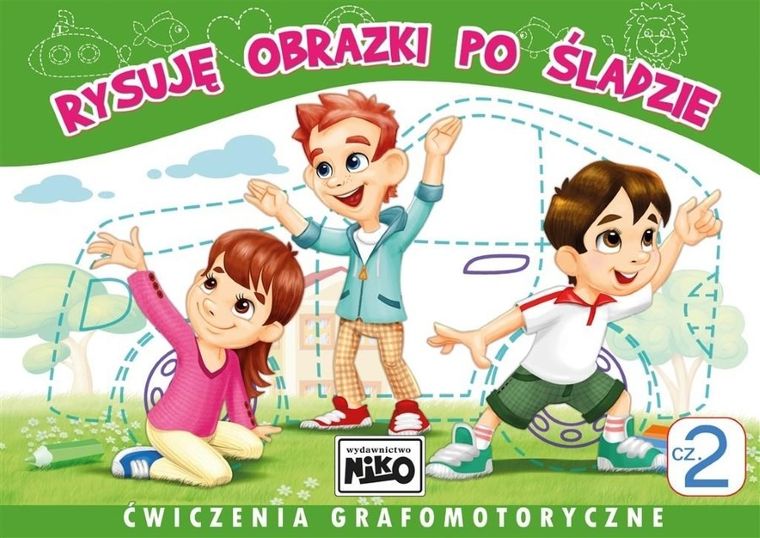 Rysuję obrazki po śladzie. Ćwiczenia. Część 2