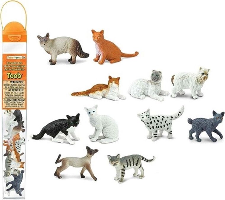 Safari Ltd, Toob, zestaw figurek, koty domowe