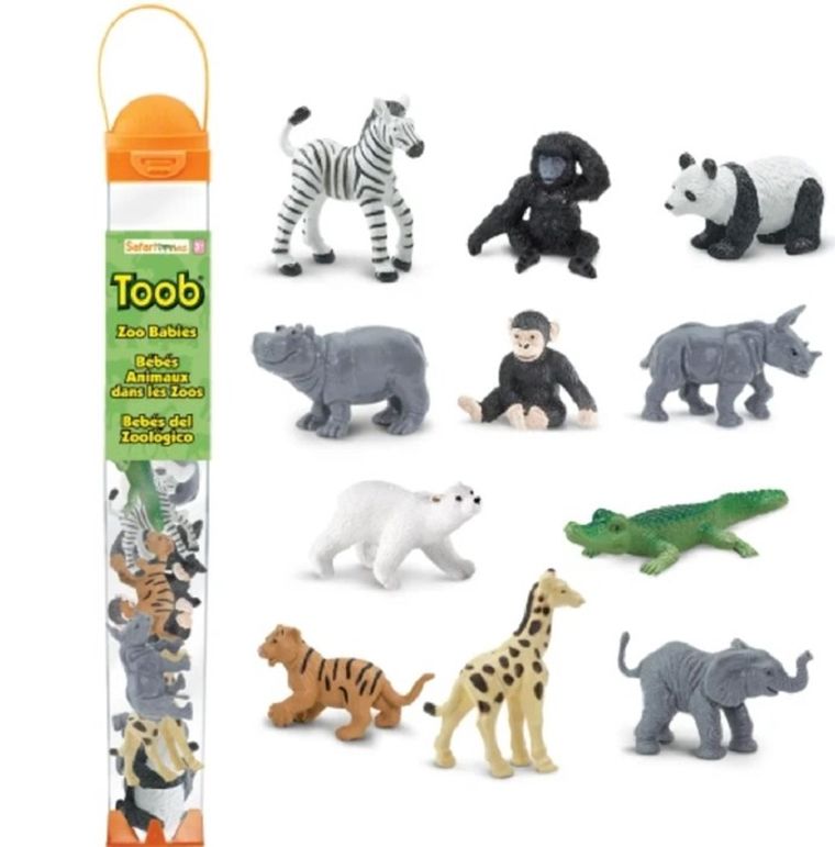 Safari Ltd, Toob, zestaw figurek, małe zwierzątka z zoo