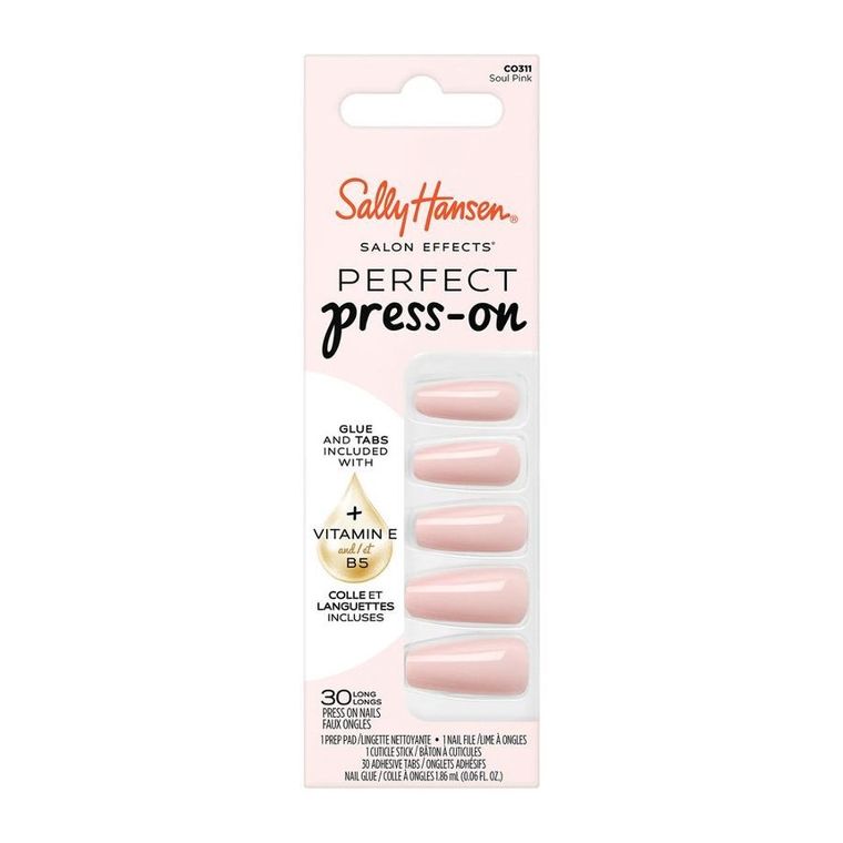 Sally Hansen, Salon Effects, sztuczne paznokcie, 311 Soul Pink, 30 szt.