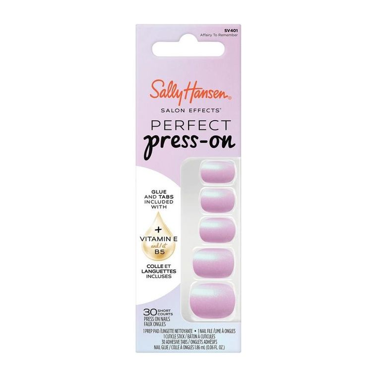 Sally Hansen, Salon Effects, sztuczne paznokcie, 401 Affairy to Remember, 30 szt.