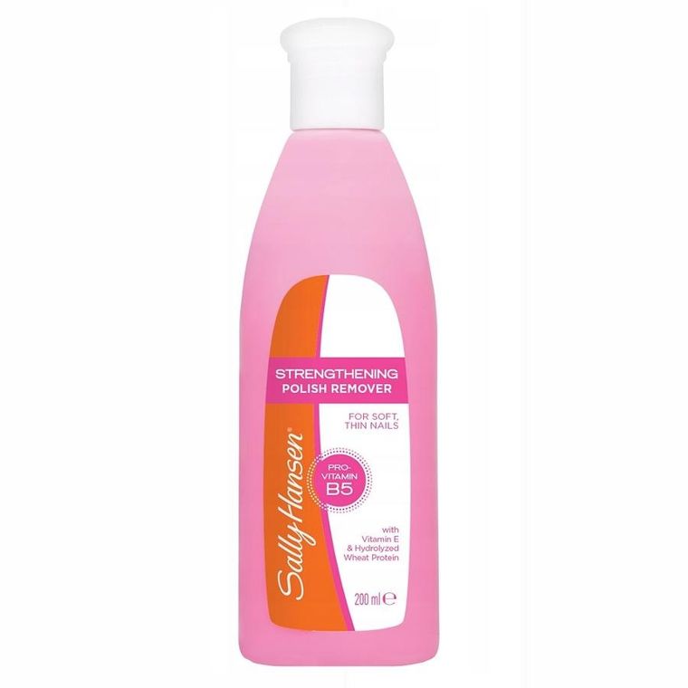 Sally Hansen, Strengthening Polish Remover, wzmacniający zmywacz do paznokci, 200 ml