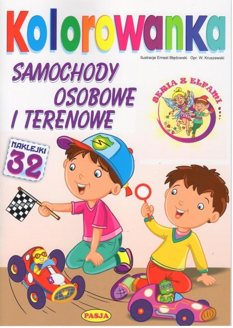 Samochody osobowe i terenowe. Kolorowanka