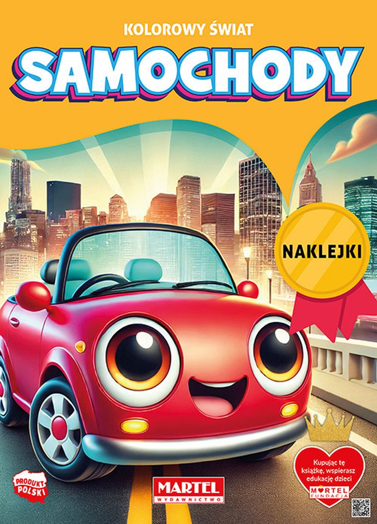 Samochody z naklejkami. Kolorowy świat