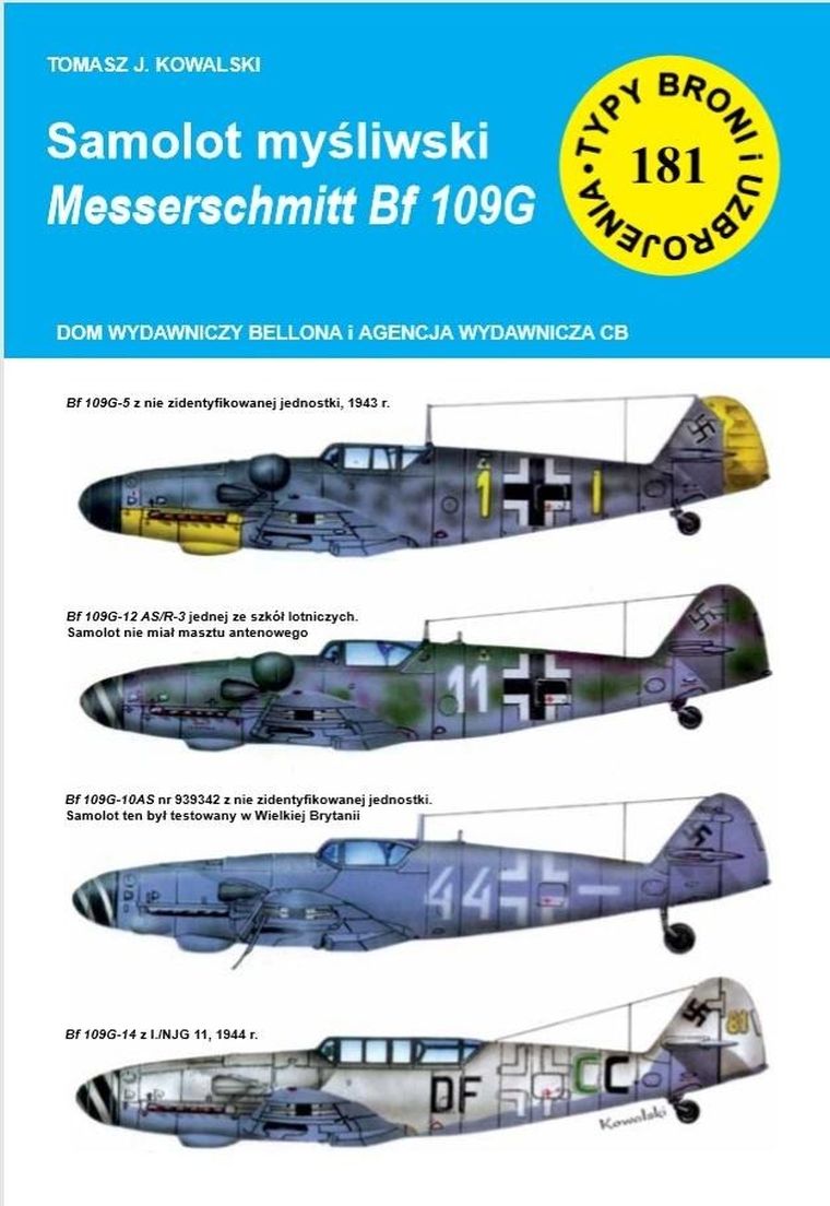 Samolot myśliwski Messerschmitt Bf 109 G. Tom 181