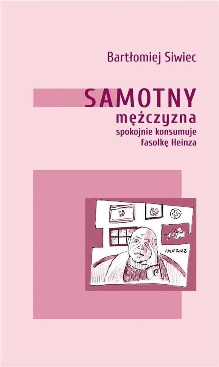 Samotny mężczyzna spokojnie konsumuje