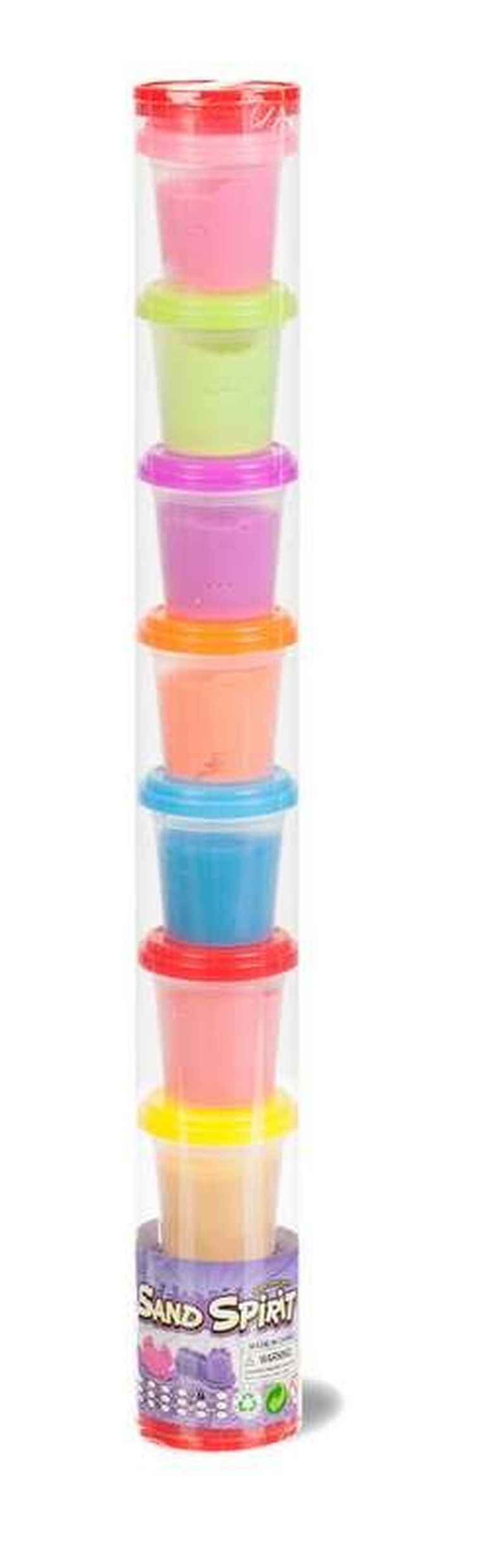Sand Spirit, piasek kinetyczny, zestaw 8 kubków