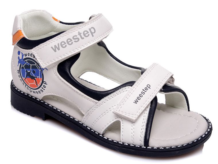 Sandały chłopięce, białe, Weestep