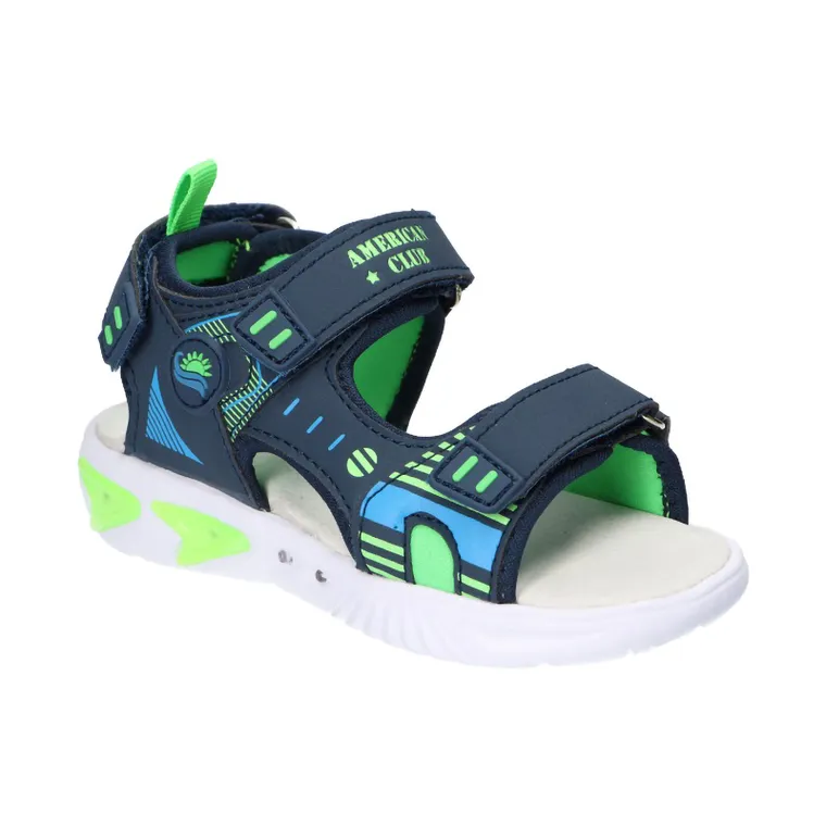 Sandały chłopięce, granatowe, American Club