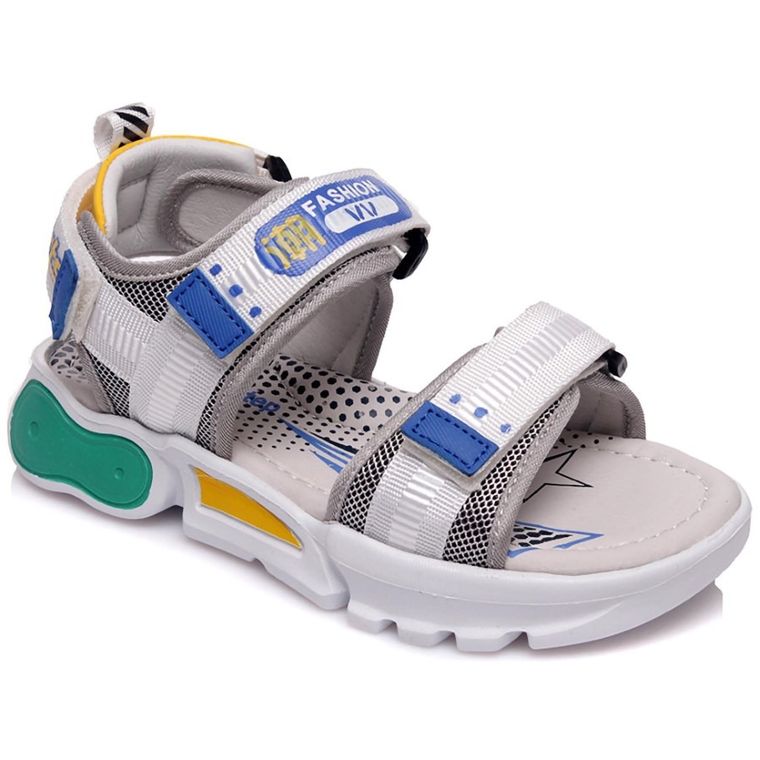 Sandały chłopięce, szare, Weestep