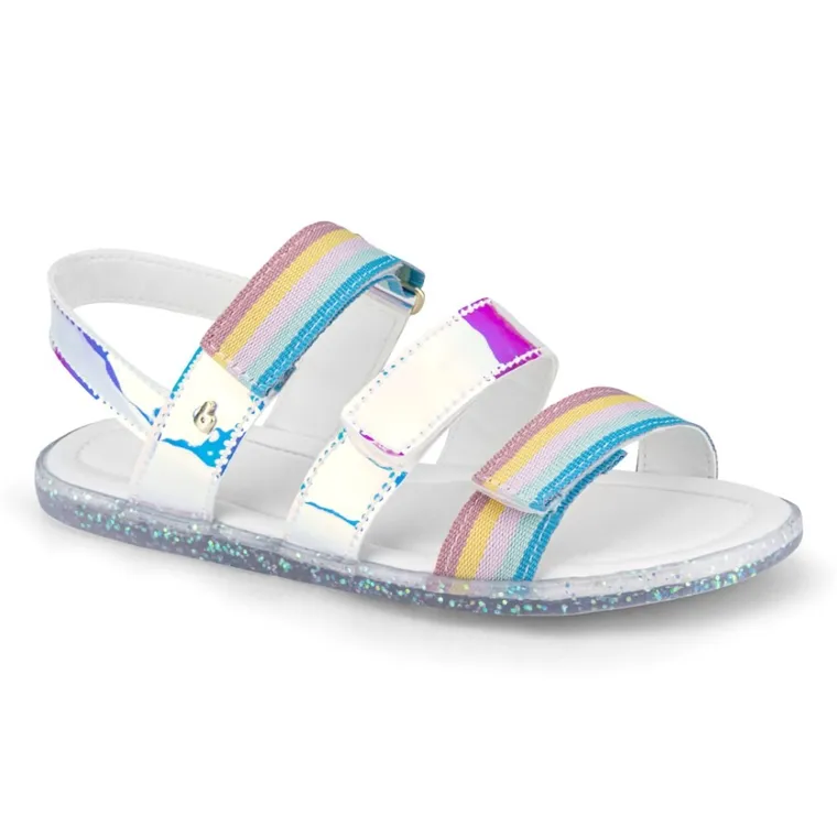 Sandały dziewczęce, białe, Bibi Shoes