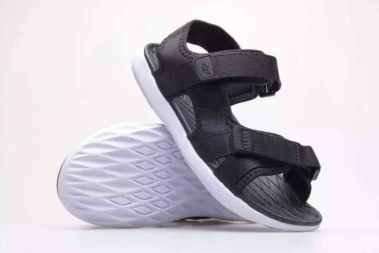 Sandały dziewczęce, czarne, 4F