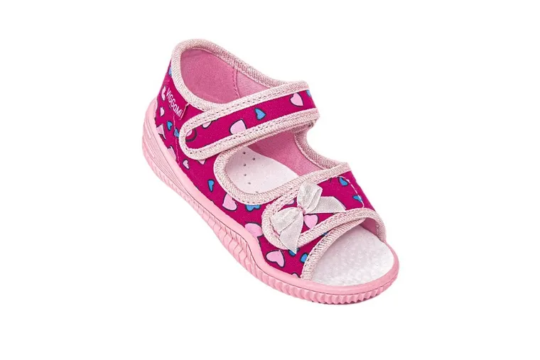 Sandały dziewczęce, różowe, Ania, Vi-GGa-Mi