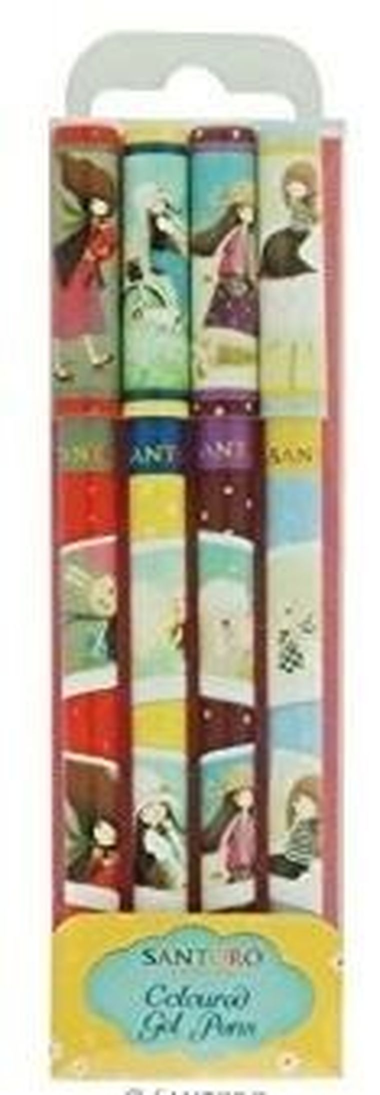 Santoro, metaliczne długopisy żelowe, 4 szt.