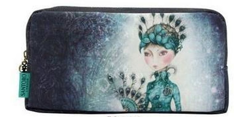 Santoro, Mirabelle, piórnik prostokątny, Miss Peacock