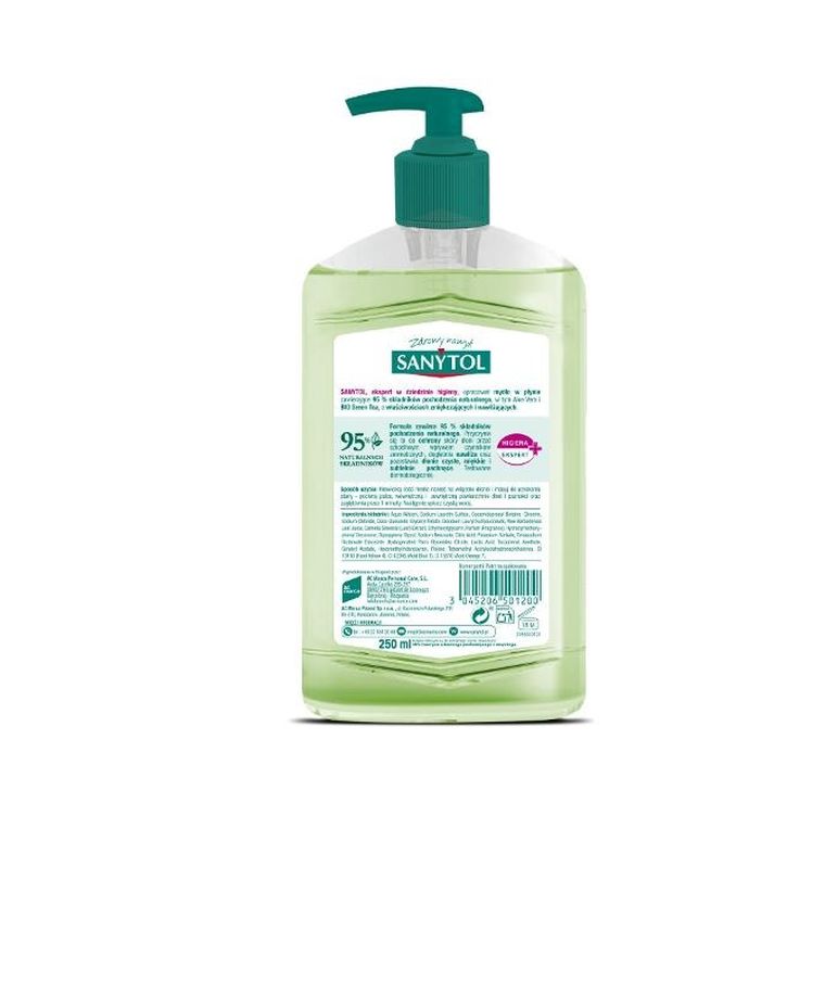 Sanytol, mydło antybakteryjne, nawilża, 250 ml