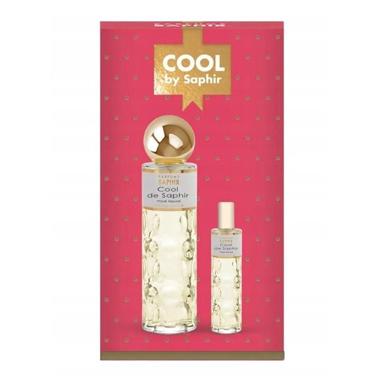 Saphir, Cool de Saphir Pour Femme, zestaw: woda perfumowana, spray, 200 ml + woda perfumowana, spray, 30 ml