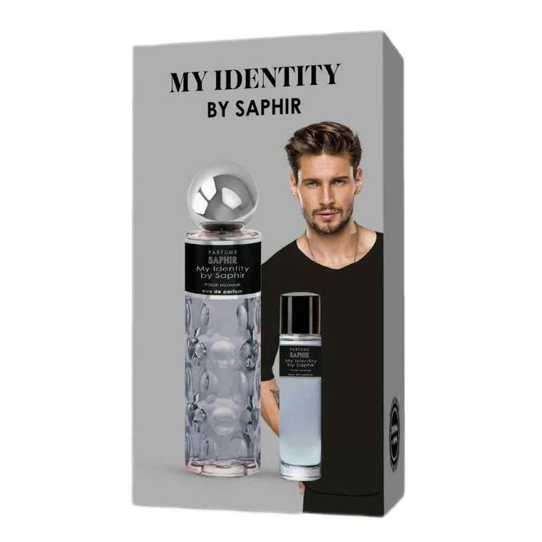 Saphir, My Identity Pour Homme, zestaw: woda perfumowana, spray, 200 ml + woda perfumowana, spray, 30 ml