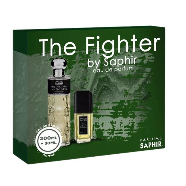 Saphir, The Fighter Pour Homme, zestaw, woda perfumowana, spray, 200 ml + woda perfumowana, spray, 30 ml