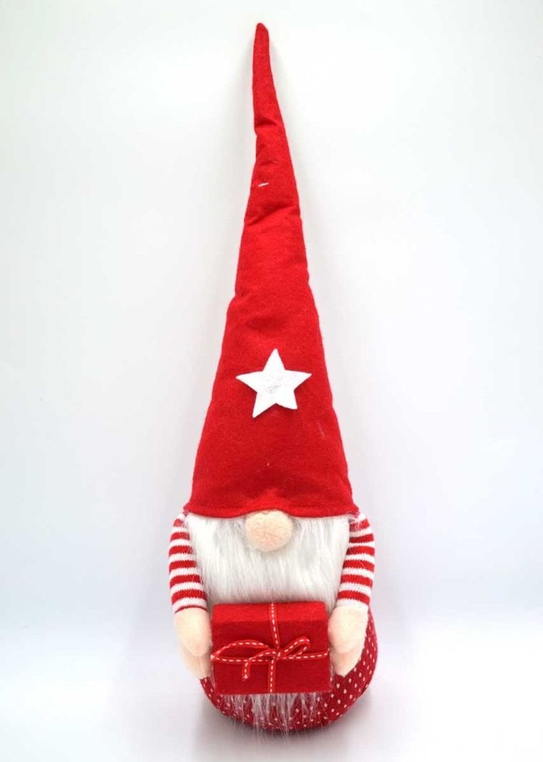 Saska Garden, dekoracja, Mikołaj z prezentem, 50 cm