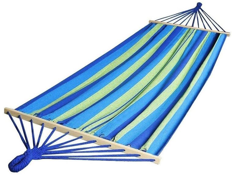 Saska Garden, hamak ogrodowy z drążkiem, 1 osobowy, 200-100 cm