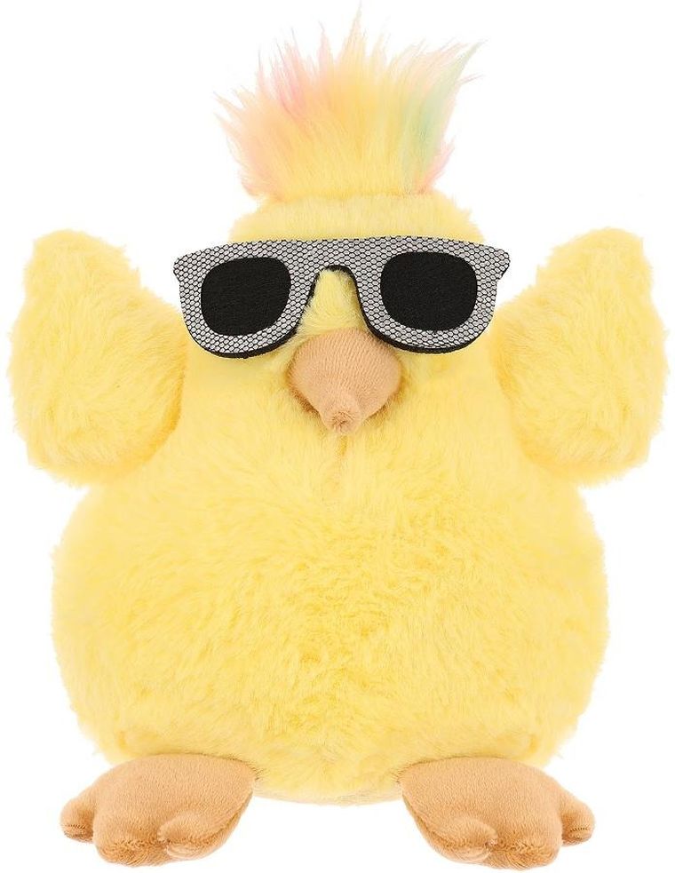 Saska Garden, kurczak w okularach, dekoracja wiosenna, 19 cm