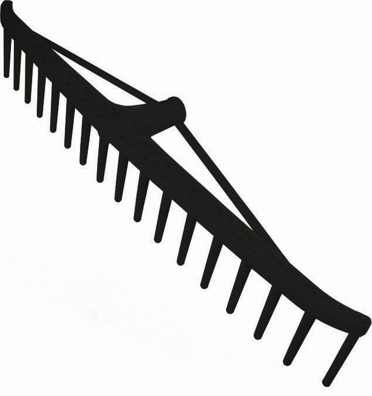 Saska Garden, Pro, grabie ogrodowe do siana, czarne