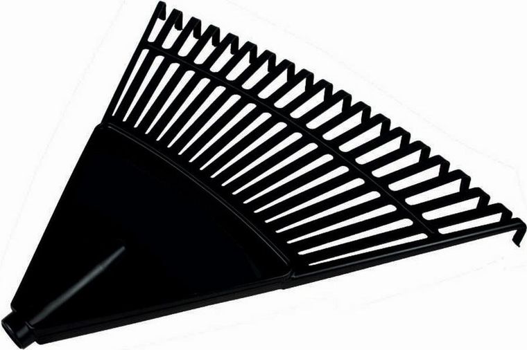 Saska Garden, Retro, grabie ogrodowe do liści, czarne, L