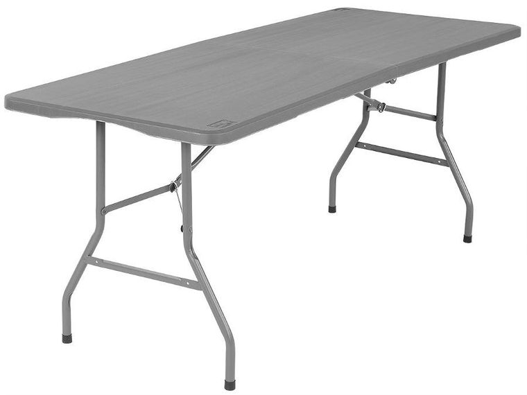Saska Garden, stół cateringowy, składany w walizkę, szary, 180-70 cm, 100 kg