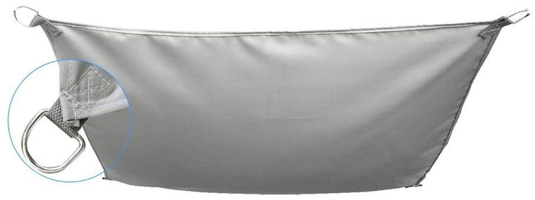 Saska Garden, żagiel przeciwsłoneczny, ogrodowy, szary, 3-2m