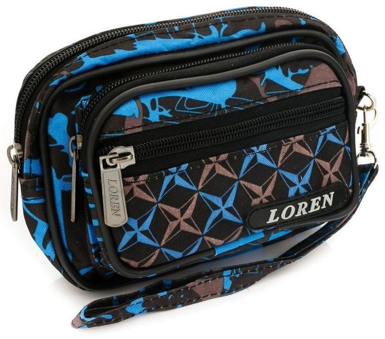 Saszetka do ręki, czarna, Loren