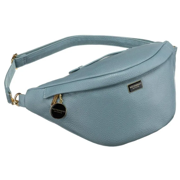 Saszetka na biodro, nerka, niebieska, Peterson