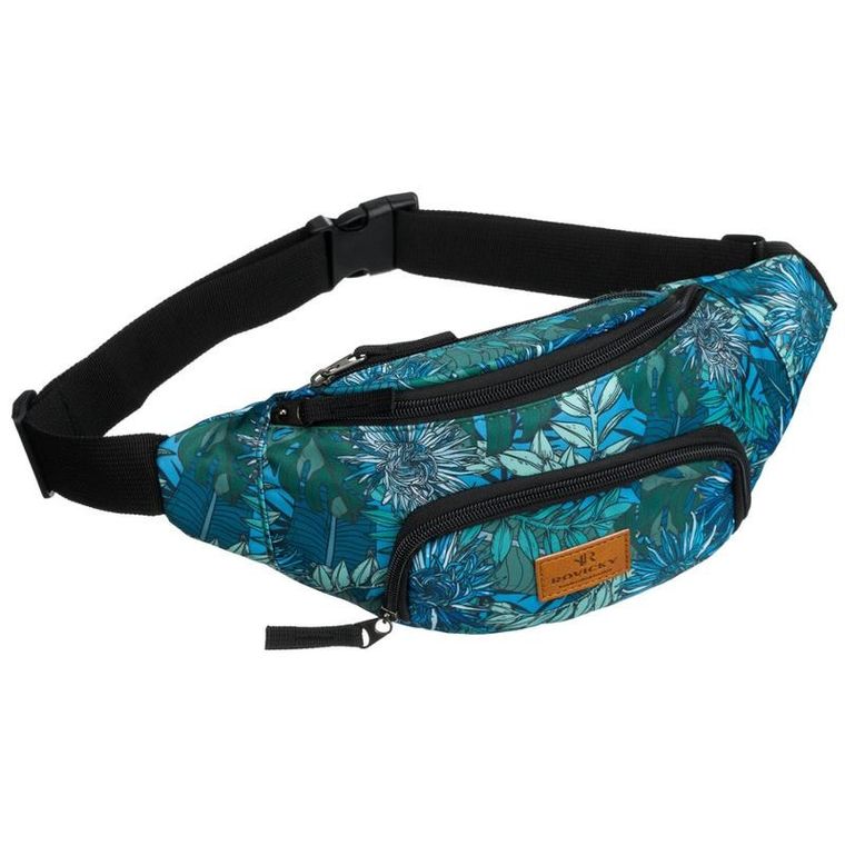 Saszetka na biodro, nerka, niebieska, Rovicky