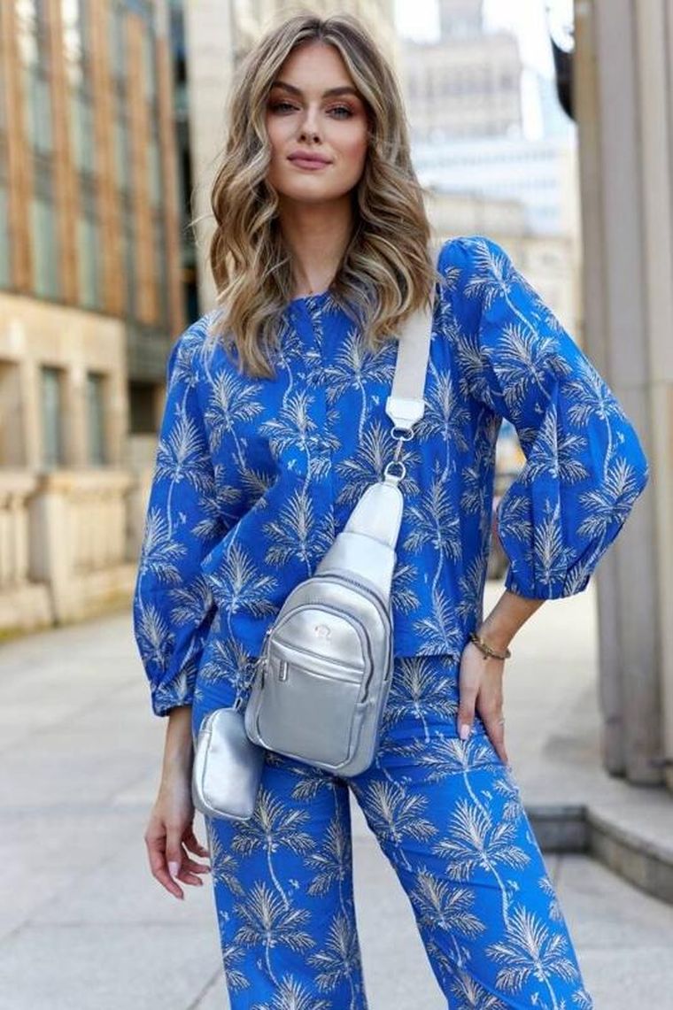 Saszetka na ramię, nerka, srebrna, skóra ekologiczna, Rovicky