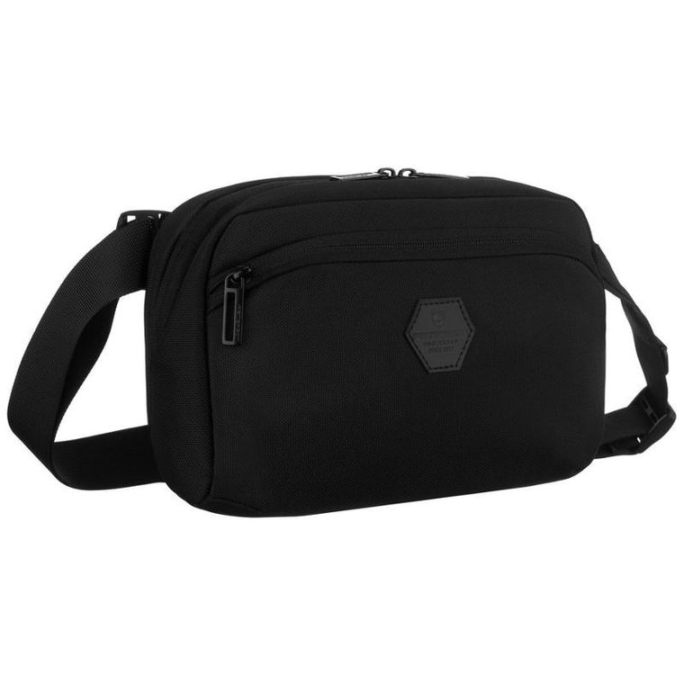 Saszetka sportowa, czarna, Peterson